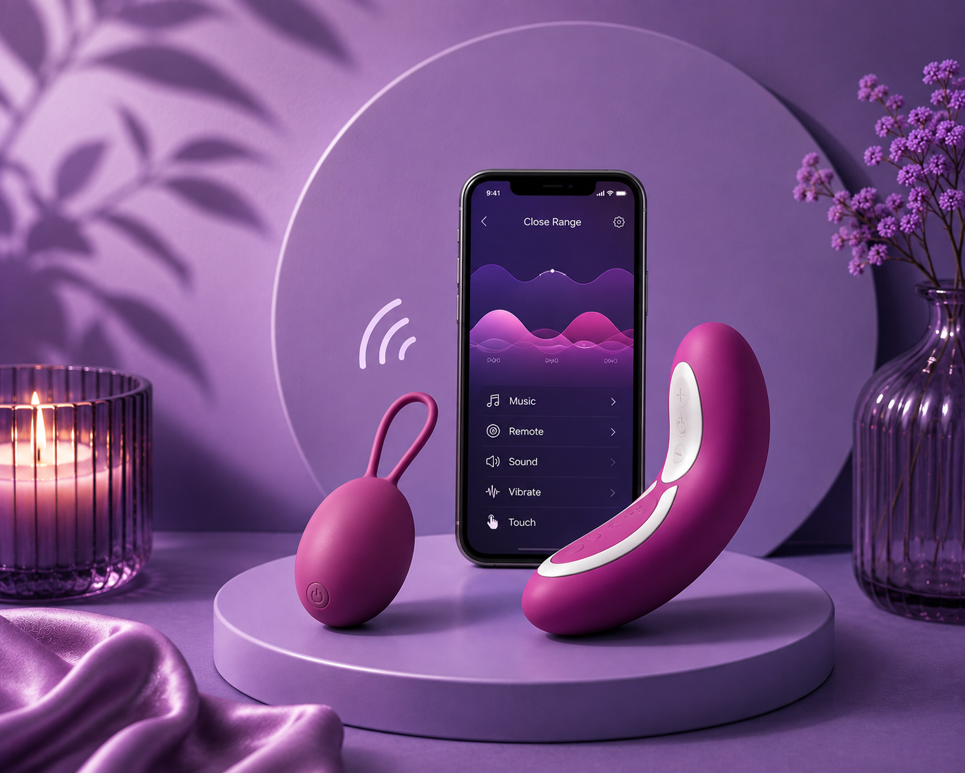 Interactive and app-controlled adult toys