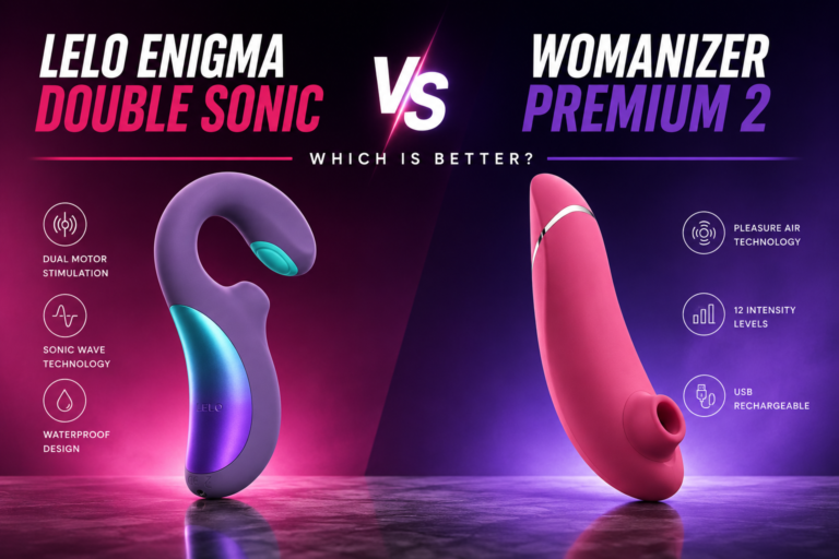 LELO Enigma Double Sonic vs Womanizer Premium 2 comparison