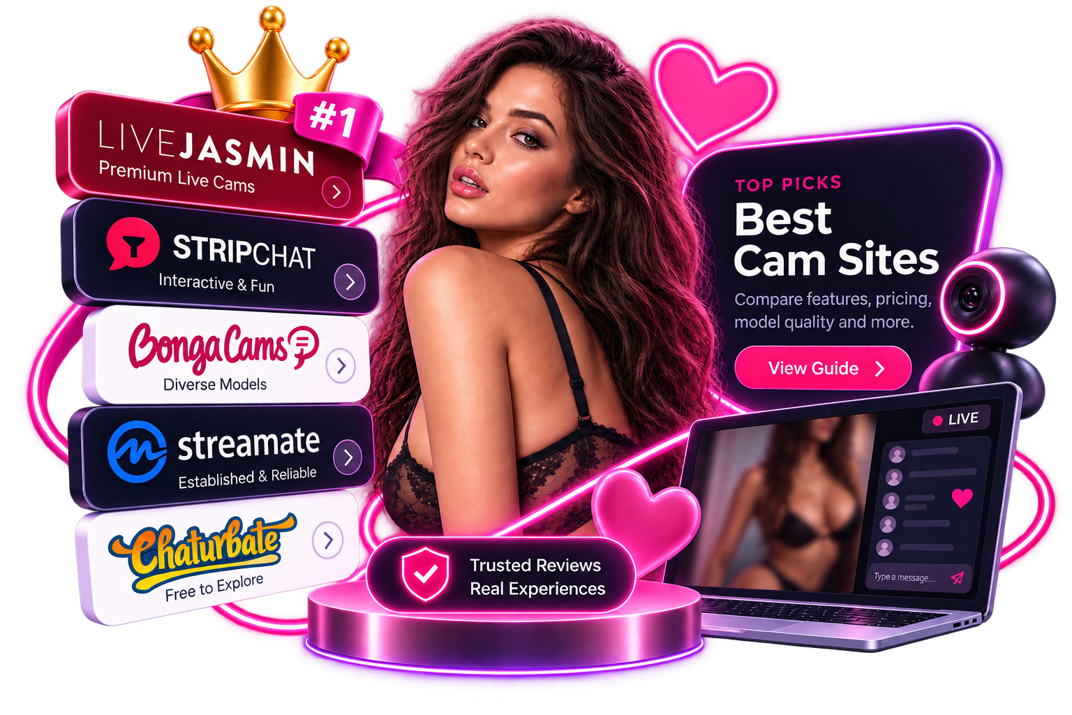 PleasureHub Best Cam Sites guide featuring top cam platforms, live cam experiences and expert recommendations.