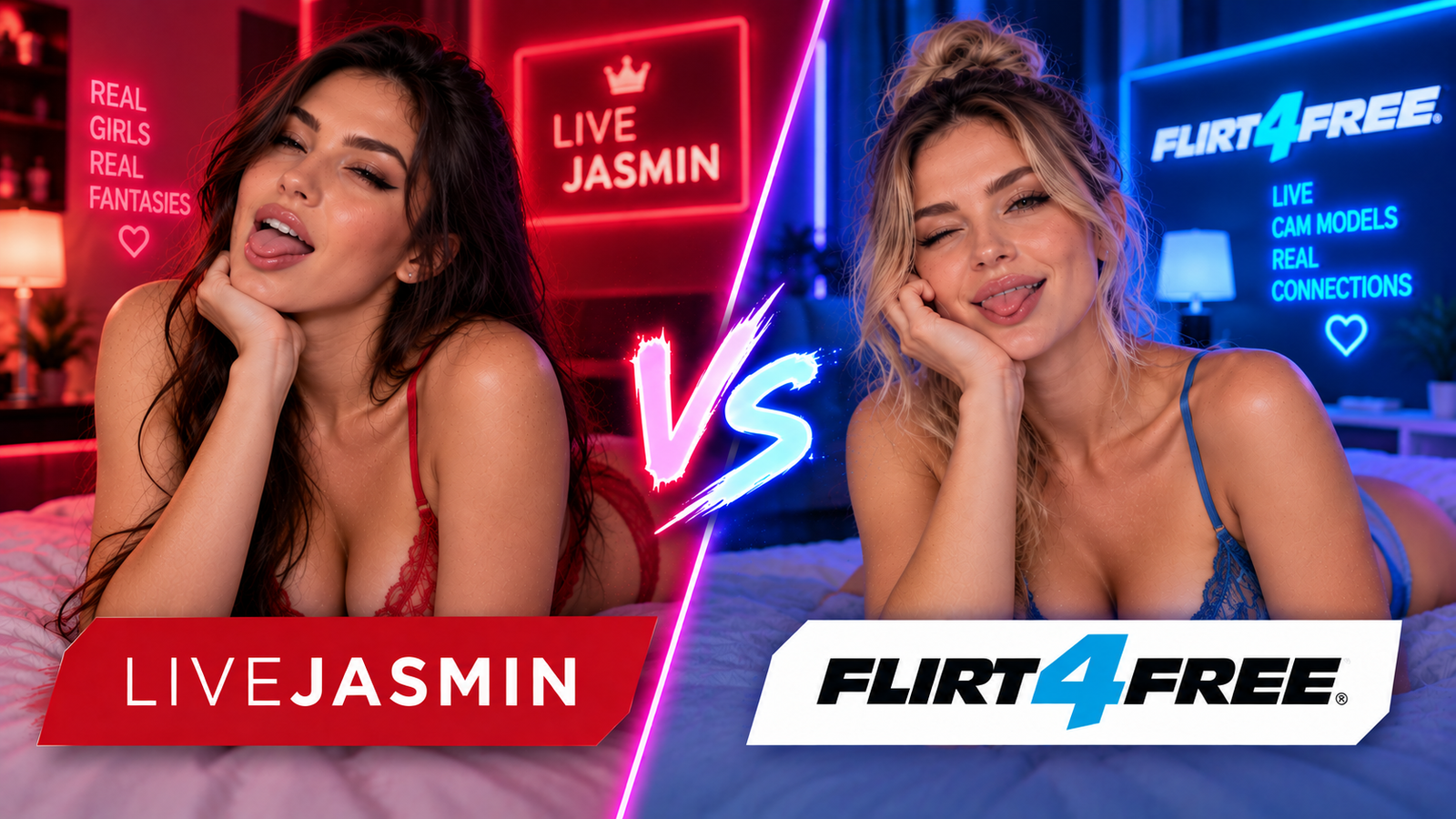 LiveJasmin vs Flirt4Free comparison 2026