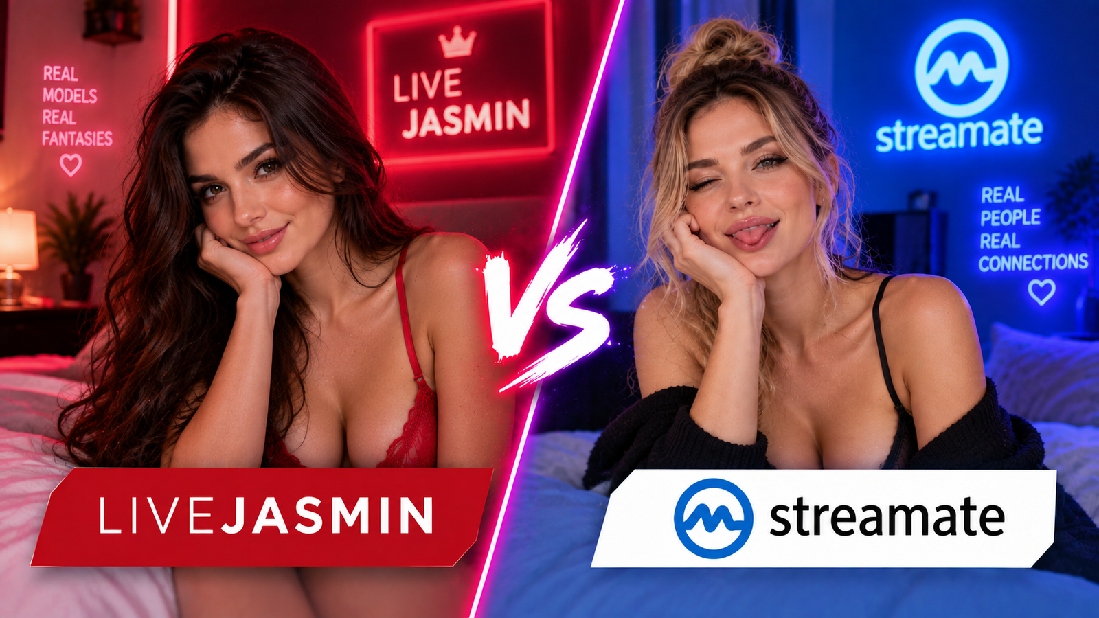 LiveJasmin vs Streamate comparison 2026