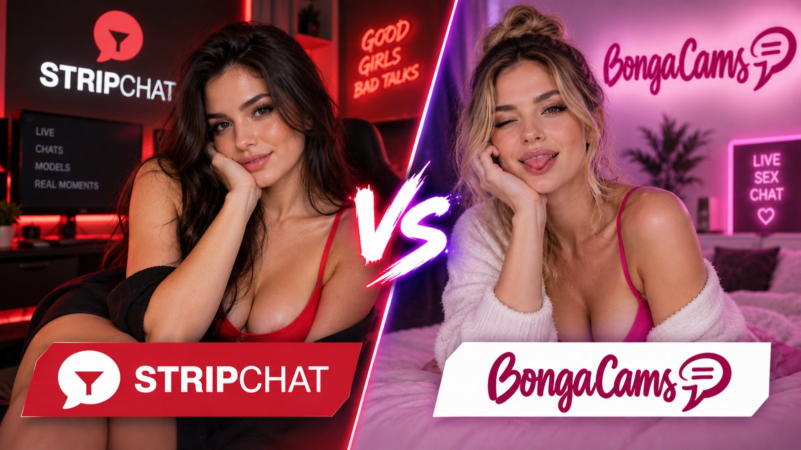 Stripchat vs BongaCams comparison 2026