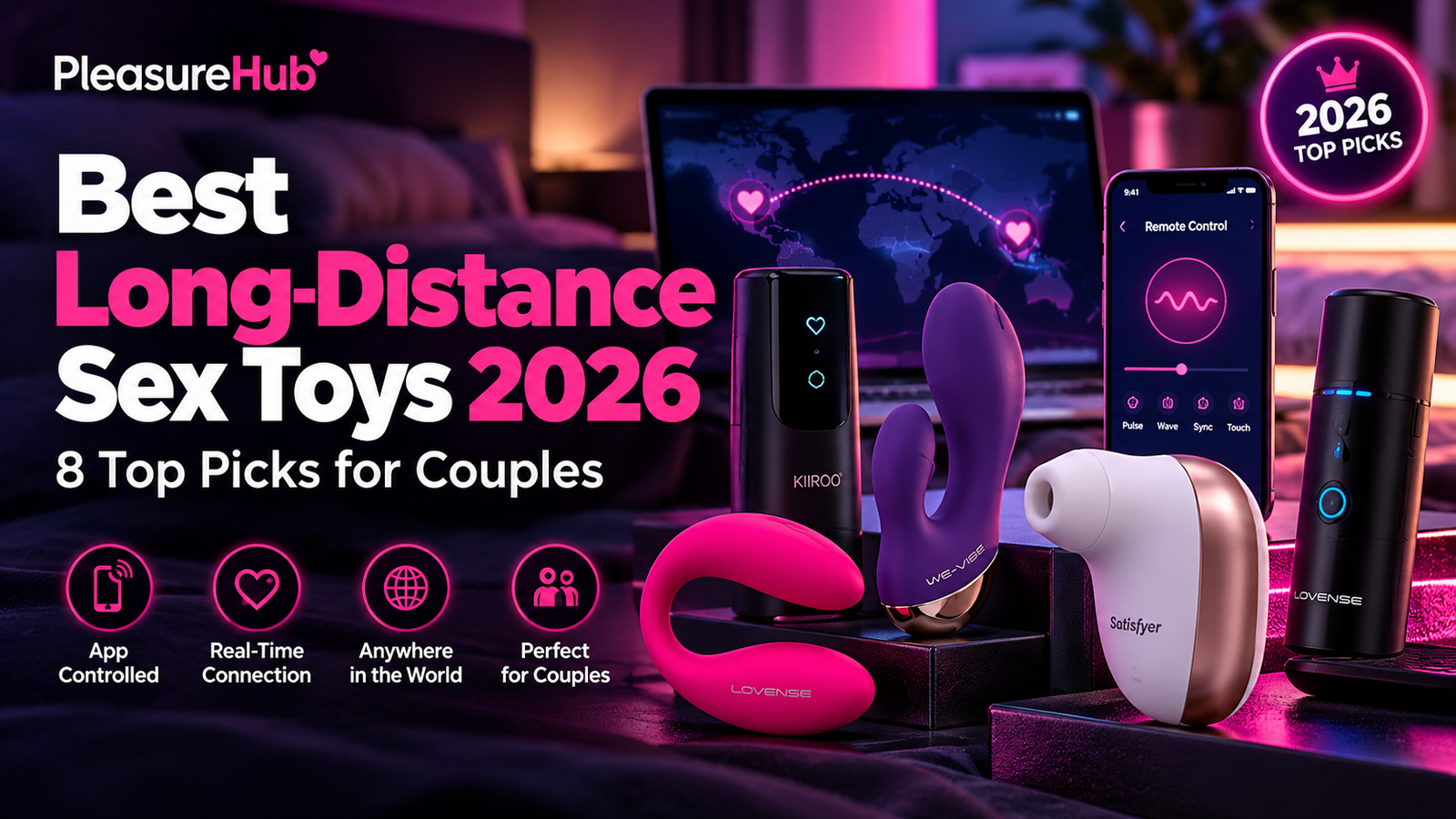 Best long-distance sex toys 2026 – PleasureHub top 8 app-controlled picks