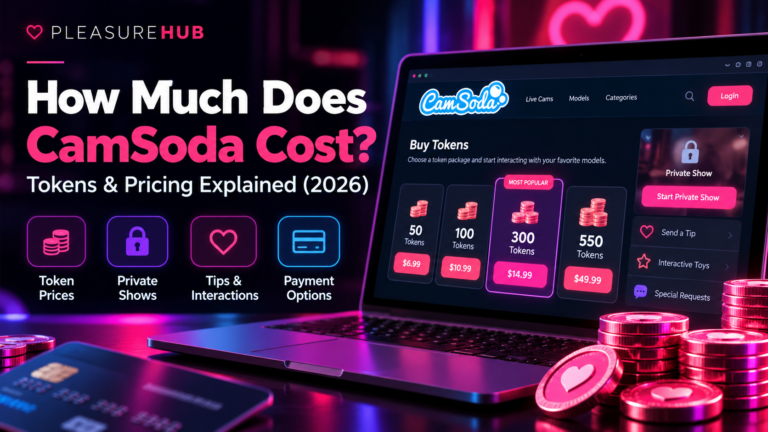 CamSoda cost in 2026 with token prices, private shows, tips and payment options explained